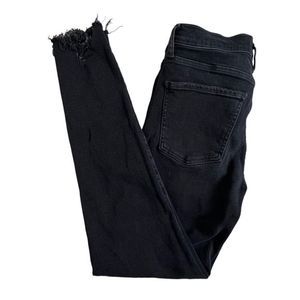 Agolde Womens‎ Faded Black Mid Rise Distressed Sophie Skinny Jeans Size 28